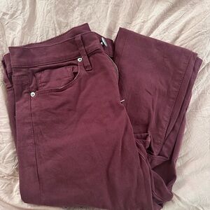 BDG High waisted Maroon Skinny Jeans